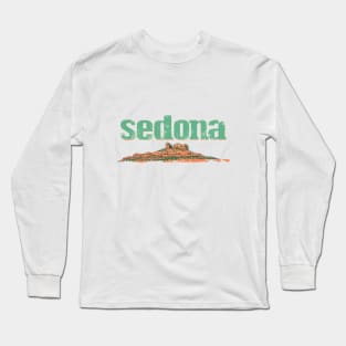 Vintage Sedona Landscape Long Sleeve T-Shirt